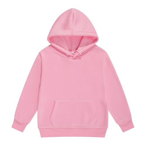 LOIJMK Fleece Hoodie for 4-5 Year Old Kids – Cozy Pink Winter Top