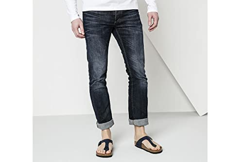 Birkenstock Mens Gizeh Blue Synthetic Sandals 45 EU