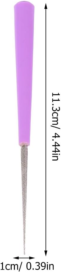 STOBOK Bead Hole Reamer Needle Opener Drill Puncher 5.11In Jewelry Craft Tool with Anti-Skid Handle for DIY Pearl Beads Hole Expansion