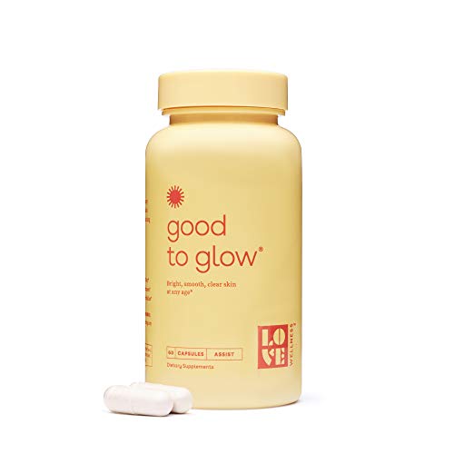 Love Wellness Good to Glow - Skin Care Supplement - Collagen & Biotin â 60 Count - Supports Glowing Skin - Enhances Smoothness, Reduces Wrinkles - Safe & Effective Daily Supplement