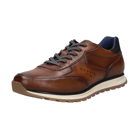 bugatti Men's Cognac Business Lace-Up Shoes Cover