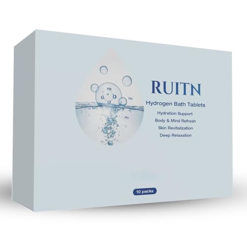 RUITN Hydrogen Bath Tablets – H2 Bath Bombs for Spa,Hydrogen Water Tablet for Bath, Hot Tub & Foot Soak | Hydrogen-Rich Water | 10 Tablets - Image 8