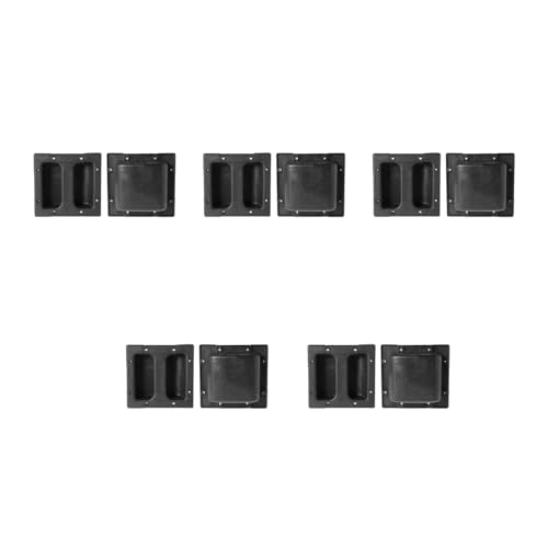 1 Set Replacement Sound Loudspeakers Recessed Handle Pull Handles Container Handle Black