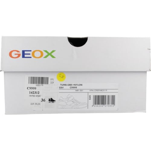 Geox Garçon J Perth Boy Basket, Noir, 35 EU