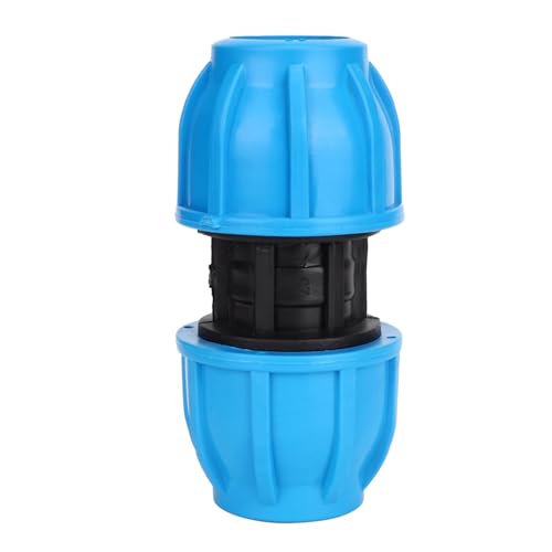 ERYUE Raccordo di Collegamento per Tubo dell'Acqua con Connettore Dritto da 25 Mm a 25 Mm, Connettore per Raccordo per Tubo dell'Acqua Dritto in Plastica PE da 25 Mm, Connettore