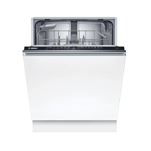 Bosch SMV2HTX08E Serie 2 Vollintegrierter Geschirrspüler, 60 cm, Smart Start, Info Light, Geprüfte Hygiene Qualität, Aquastop, Programm Download, Silence on Demand, Ferndiagnose, EcoSilence Drive