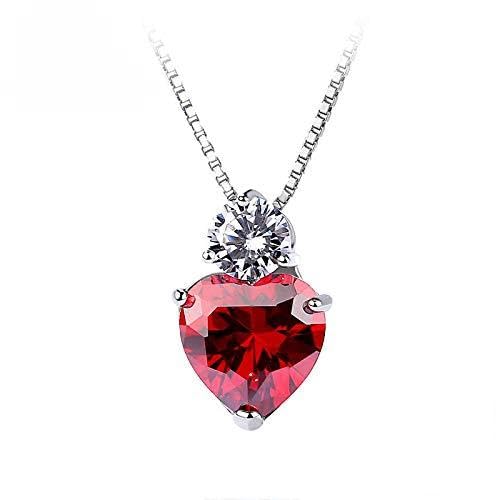 Bijoux fins de mariage en argent S925 et zircon rouge de prestige