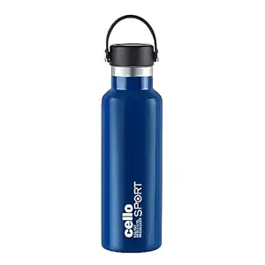 Cello Aqua Bliss Stainless Steel, Double Walled, Vacusteel Flask, 800ml, Blue