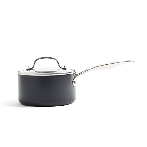 GreenPan Saucepan, Non Stick Toxin Free Ceramic Sauce Pot - Induction & Oven Safe Cookware - 16 cm/1.4 Litre, Grey 7 Gallery Image