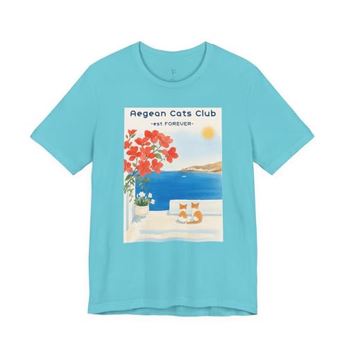 T-Shirt Aegean Cats Club le cadeau parfait pour les amoureux des chats