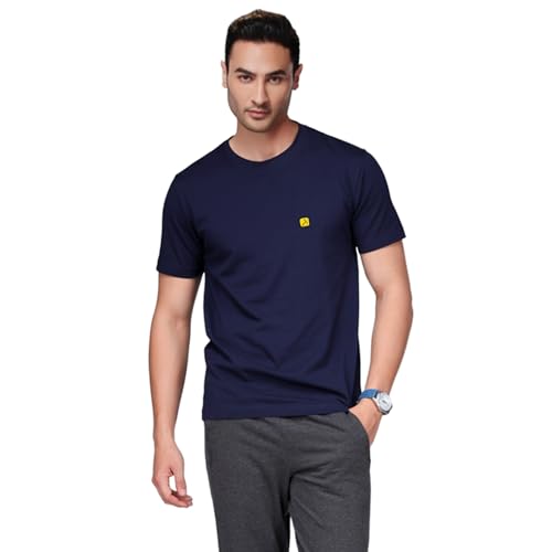 Image of AMUL COMFY Men's Cotton Plain Round Neck Half Sleeve Casual T-Shirts