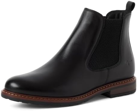 Tamaris Damen Stiefeletten, Frauen Chelsea Boots | 1-25056-41 – Pull-on, flache Sohle