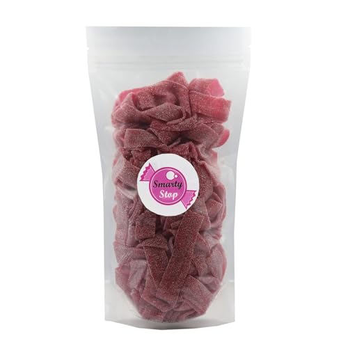 Every Sour Belts Flavor Gummy Candy 1 Pound (Red Wild Cherry)