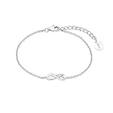 silberschmuck gravur anhänger Bezauberndes längenverstellbares Armkettchen (16+3 cm Verlängerung) aus 925er Sterling Silber