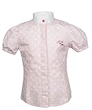 taillierter Schnitt HKM SPORTS EQUIPMENT Little Sister Turnierbluse -Santa Fe-, rosa/weiß, 110/116