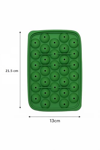 Image of Ice Cube Tray - BPA Free Silicone Flexible Easy Release 37 Ball Ice Cube Maker - Reusable Silicone Ice Trays for Freezer