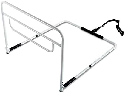 RMS Single Hand Bed Rail for Elderly Adults - Bed Assist Rail, Bedside Safety & Stability Grab Bar for Individual with Disability - Fits King, Queen, Full & Twin Beds