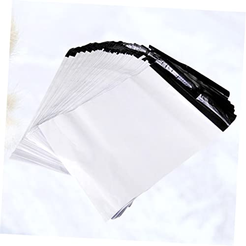 Ciieeo 100 Peças De Embalagem Envelopes Brancos Envelopes Transparentes Envelopes De Plástico Entreg
