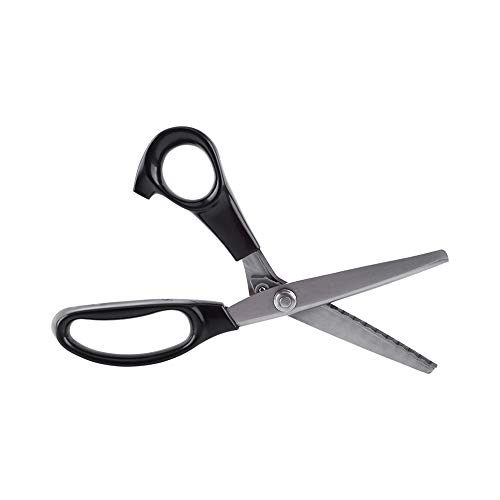 Ftvogue Pinking Shear Stainless Steel Fabric Decorative Round/Triangle Edge Scissors Tailor Dressmaking Sewing Tool(7Mm) #TOP14