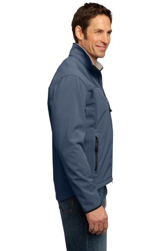 Port Authority Glacier Soft Shell Jacket M Atlantic Blue/Chrome #TOP1