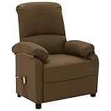 El sillón reclinable de masaje está hecho de tela y tiene un acolchado grueso, lo que lo hace duradero y suave para sentarse.