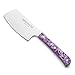 Iberiabafer Serie La Mancha Coltello Tavolo Premium Giocattolo Produzione Artigianale per Arrosti Barbecue Grillate Carne alla Pietra Maiale Cordino Ternera Made in Albacete (Viola)