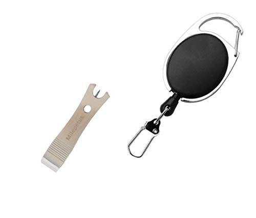 Fishing Line Nipper Cutter Clipper with Hook Eye Cleaner Pin Fishing Stainless Steel Tool (2 in 1 Clipper)