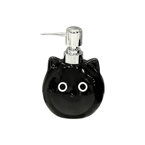 Botella de jabón de Manos - Dispensador de Bomba Reutilizable, Botella vacía de cerámica de, diseño dispensador Ligero y Elegante | Tapa Ajustada de acción de Bomba para champú, jabón, Gel