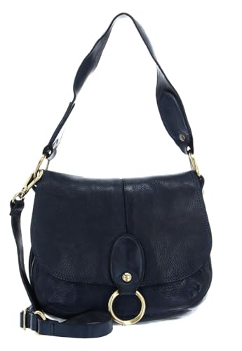 Sac bandoulière Campomaggi bleu marine en cuir pour vos sorties citadines