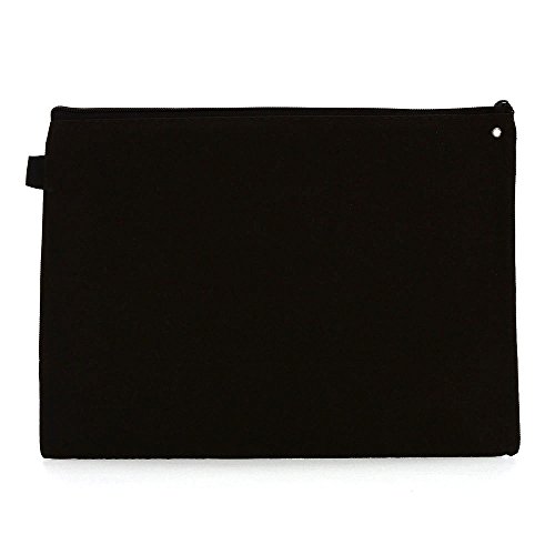 ACP Pasta Malote Nylon com Zíper 260 x 340 mm ACP Preto e Cristal