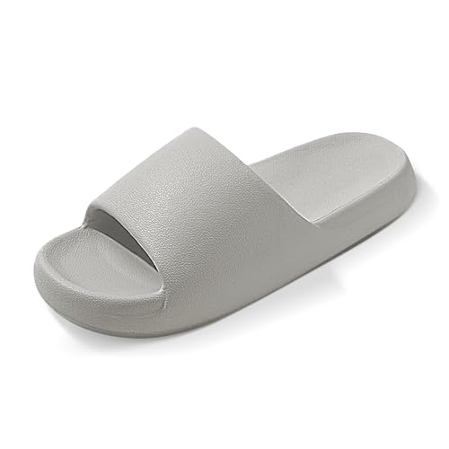 Image of Jerzmy Comfy Slides for Women Men | Extra Soft Pillow House Slippers Pool Shower Shoes | Non Slip Cloud Sandals for Summer Indoor Outdoor Beach