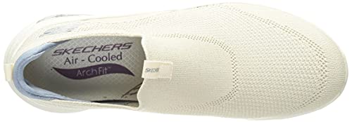 Skechers Women's Arch FIT Keep IT UP Sneaker, White, 8