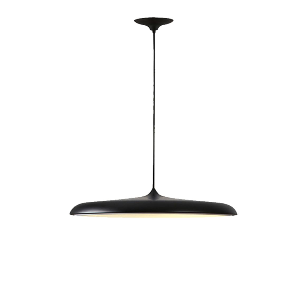 SXECAEPS Modern creative chandelier Modern LED Pendant Light, 24W Island Light Fixture, 3000K/4000K/6000K Dimmable, Black Ceiling Hanging Lamp Fixtures For Kitchen Bar Office Be