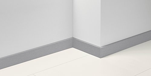 Preisvergleich Produktbild Parador Fußleisten Boden Sockelleiste 18 Edelstahl Optik