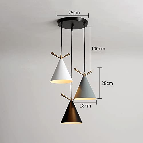 Lampe alignée E27 lustre de plafond en fer pour éclairage de bar