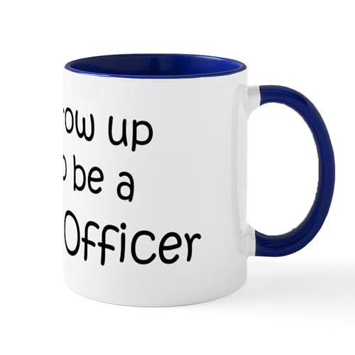 Taza de cerámica CafePress 11 oz blanco con interior azul miniatura 2
