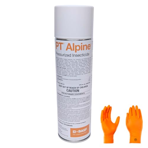 BASf PT Alpine Reduced-Risk Insecticide: Instant Control for Crawling and Flying Pests with USA Supply Protective Gloves and USA Supply Pest Identification Card