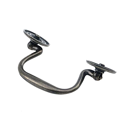 My Mironey 3.23" Hole Centers Drop Swing Dresser Pull Handles Antique Bronze Bail Pulls Hardware Cabinet Pulls Zinc Alloy Drawer Handles Pack Of 4 #TOP3