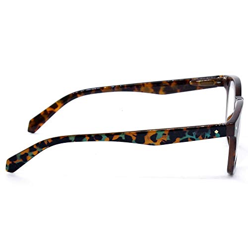 Image of Polaroid Unisex Non-Polarized Clear Lens Polycarbonate Full rim Square Corrective Eyeglasses PLD 0022 /R
