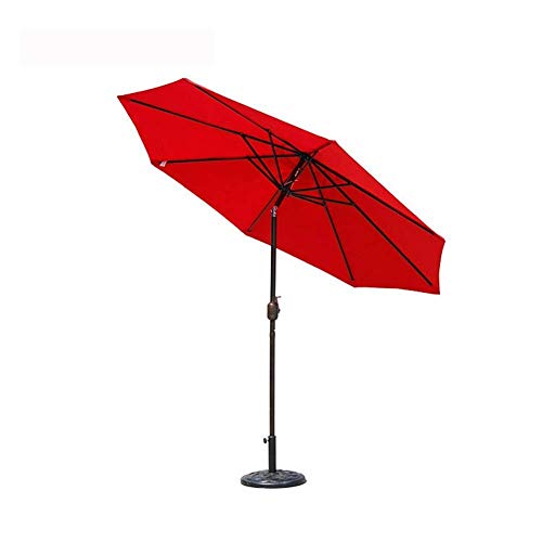 Parasol de hierro reforzado con 8 varillas para jardín exterior