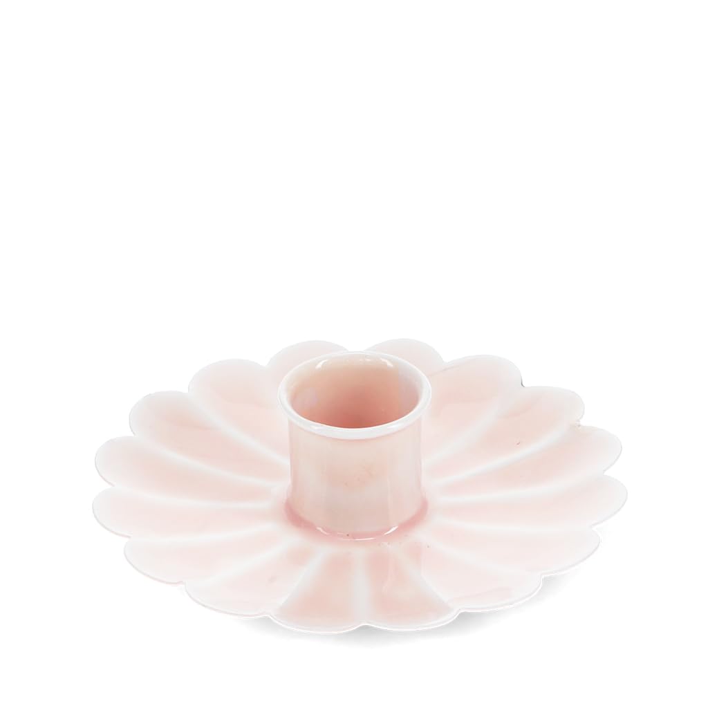 Rex London Rose Enamel Flower Flat Candle Holder