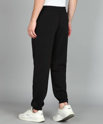 Image of Alan Jones Clothing Men's Regular Fit Mid Rise Fleece Jogger Regular Pants For Winterwear