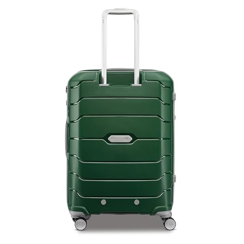 Image of Samsonite Freeform Hardside Expandable with Double Spinner Wheels, Checked-Medium 24-Inch, Pine Green