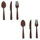 Porte - convient au salon, à la cantine, à , au bureau, à l'hôtel, au restaurant, etc., répond à vos différents besoins d'utilisation, décor de cuillère et de fourchette géantes