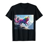 Zouwu, gato mítico de la mitología china con tapa de arco iris Camiseta