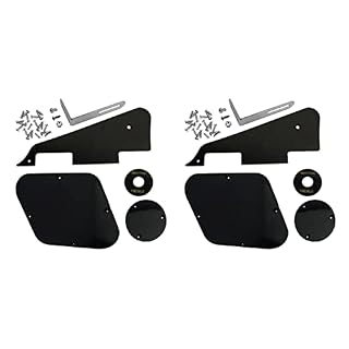 2 Noir Pickguard Couvercles de Commutateur de Cavité Plaque de Sélection de Micros Vis de Support - Les Beatles, Paul McCartney, John Lennon, RIngo Starr, George Harrison