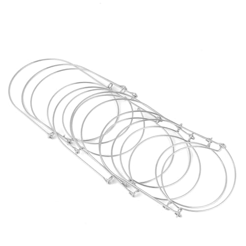 NUOBESTY 8 Piezas Unidades de Asas para Tarros Mason de Acero Inoxidable Colgadores de Alambre Resistentes y Fáciles de Instalar Compatibles con Tarros de Perfectos para Cocina y Fiestas