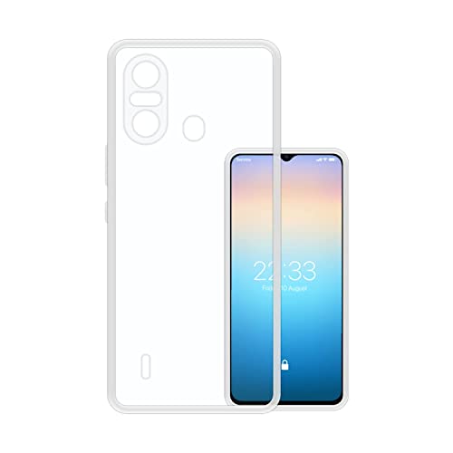 Image of COVERBLACK Transparent Rubber Back Cover for Itel A661L /Itel A49 - Transparent