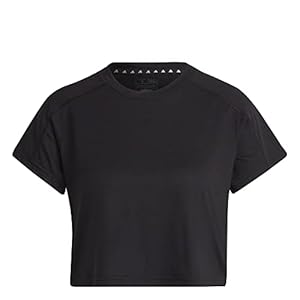 adidas Women’s Aeroready Train Essentials 3 Bar Logo Crop T-Shirt T-Shirt