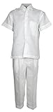 Mojito Kids Boys 100% Linen One Pocket Shirt and Pant Set